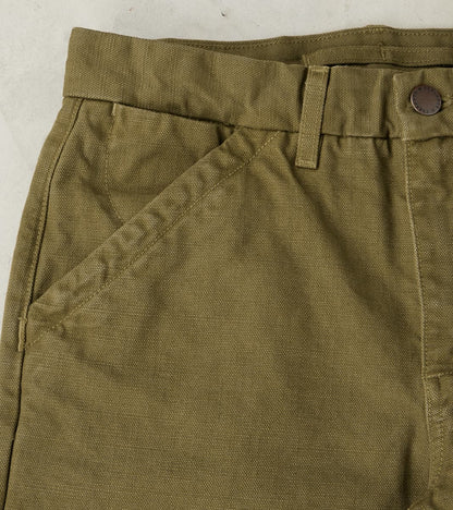 Workers Chino - 14oz Japanese Military Slub Canvas - Army Green