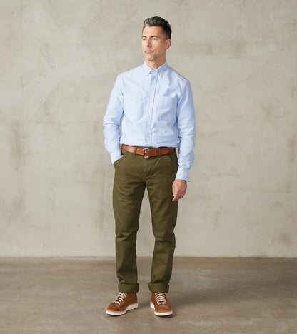 Workers Chino - 14oz Japanese Military Slub Canvas - Army Green