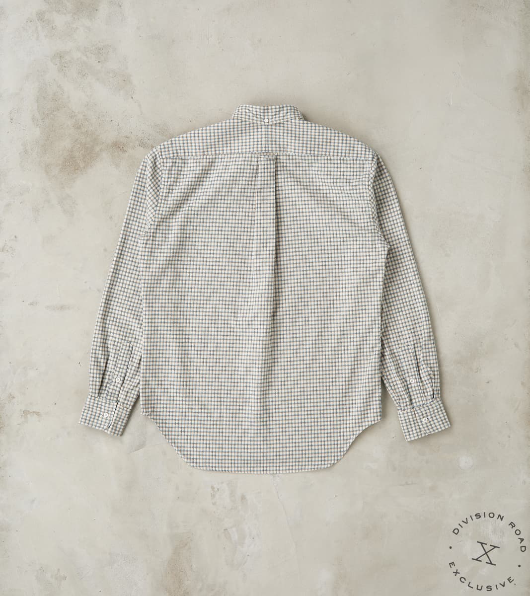 Japanese Brushed Dobby Check - Ecru