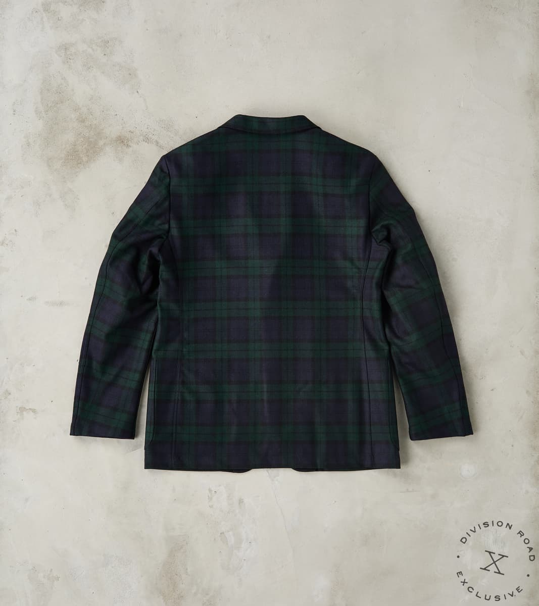 GVxDR Simple Jacket - Fox Brothers® Wool Twill Flannel - Blackwatch Tartan Check