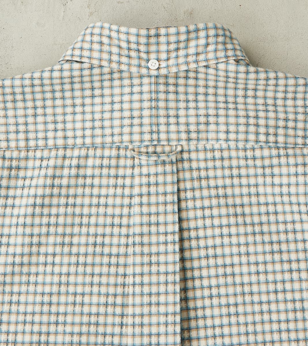 Japanese Brushed Dobby Check - Ecru
