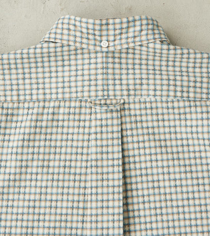 Japanese Brushed Dobby Check - Ecru