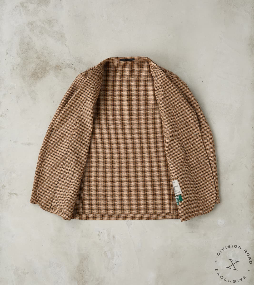 GVxDR Simple Jacket - Fox Brothers® Wool Twill Flannel - Harvest Houndstooth Check