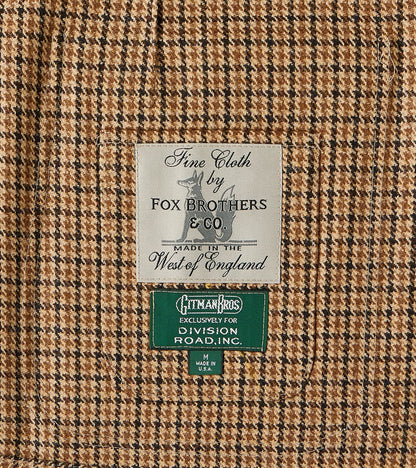 GVxDR Simple Jacket - Fox Brothers® Wool Twill Flannel - Harvest Houndstooth Check