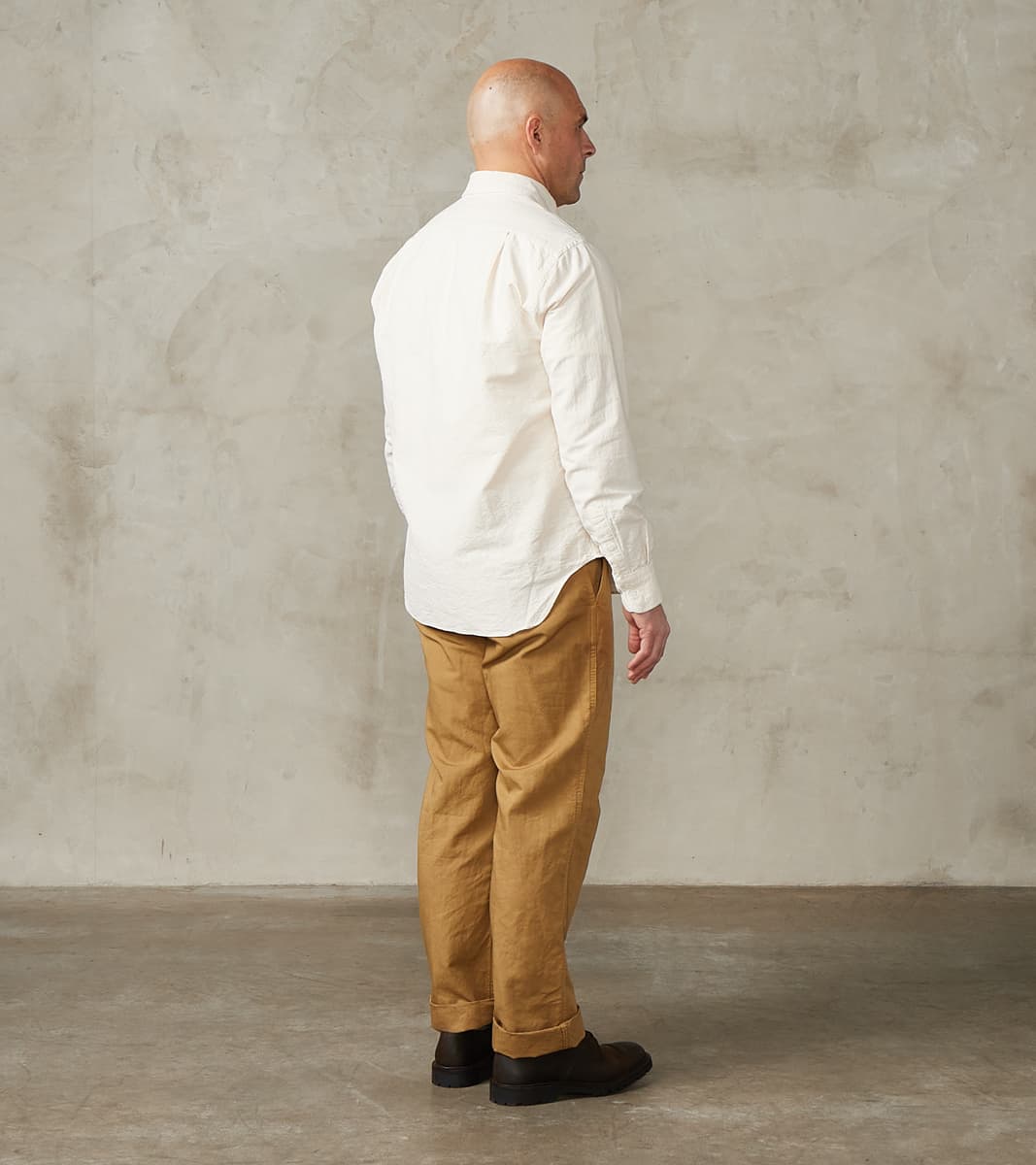 Japanese Amekaji Oxford Camper - Chalk