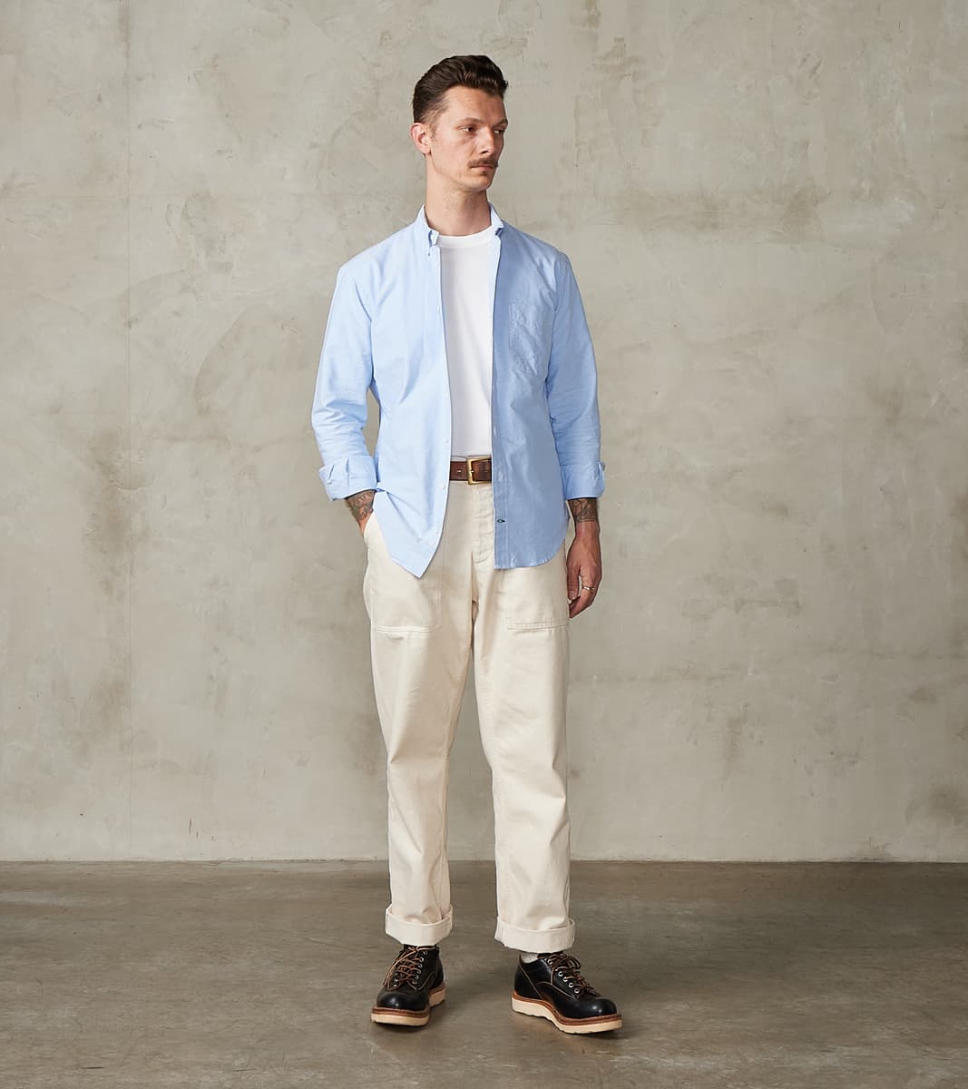 Gitman Vintage x Division Road Cambridge Oxford - Blue