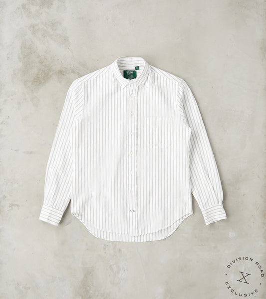 Gitman Vintage x Division Road Japanese Amekaji Stripe Oxford - White