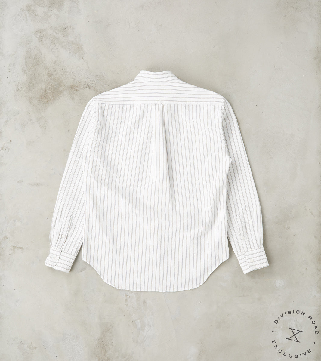 Japanese Amekaji Stripe Oxford - White