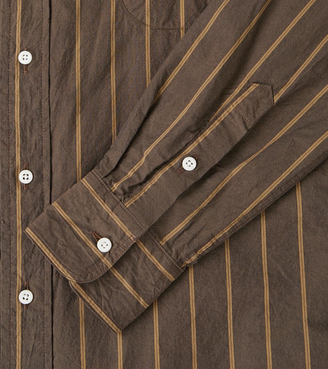 Japanese Washer Stripe - Bronze Brown