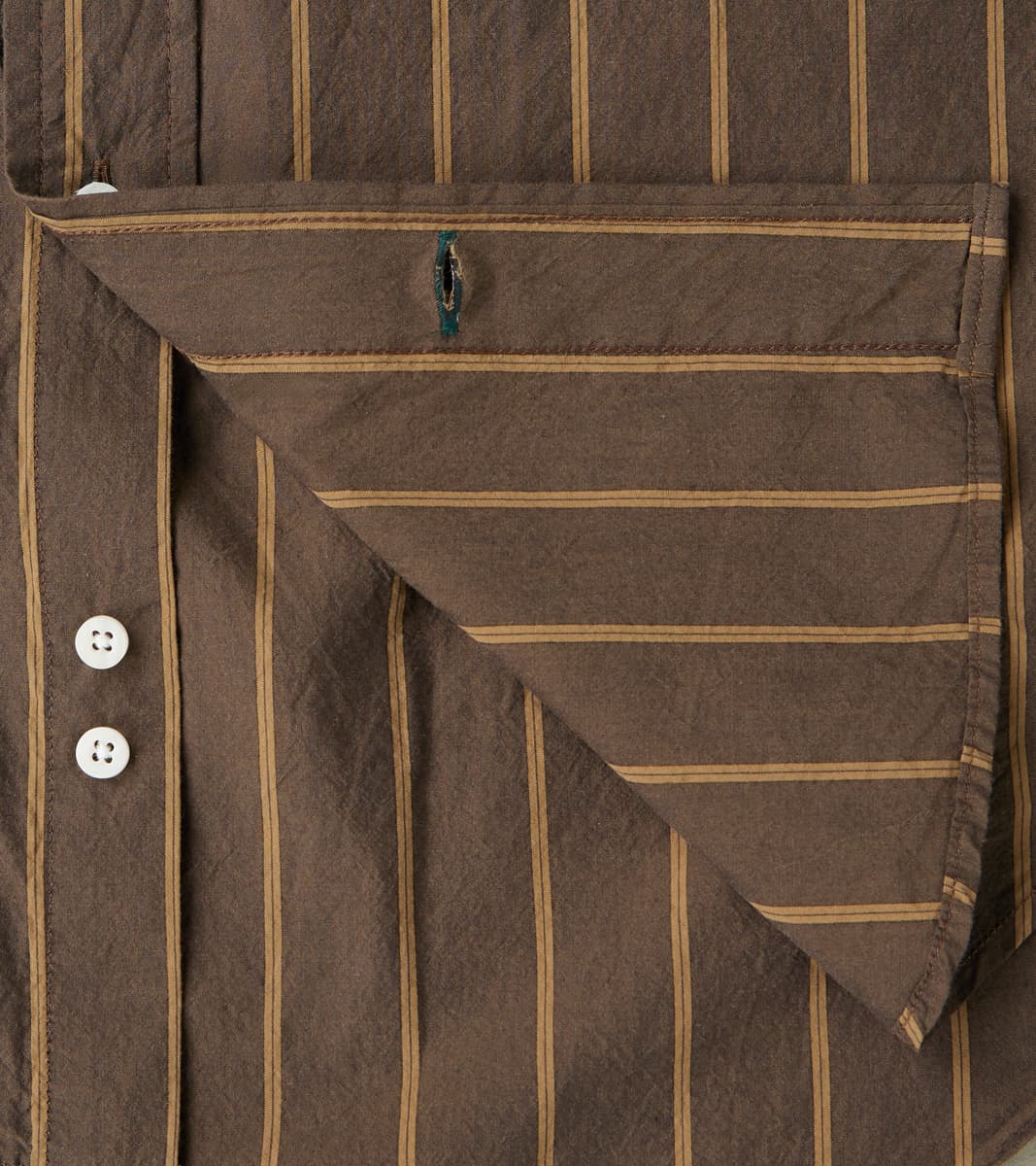 Japanese Washer Stripe - Bronze Brown