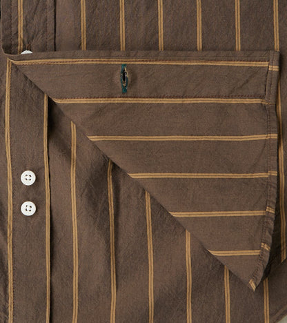 Japanese Washer Stripe - Bronze Brown