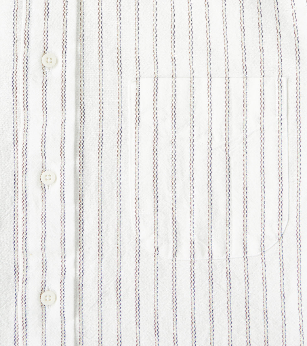 Japanese Amekaji Stripe Oxford - White
