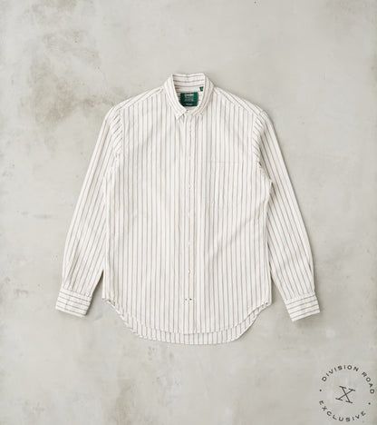Gitman Vintage x Division Road Japanese Washer Stripe - Antique White