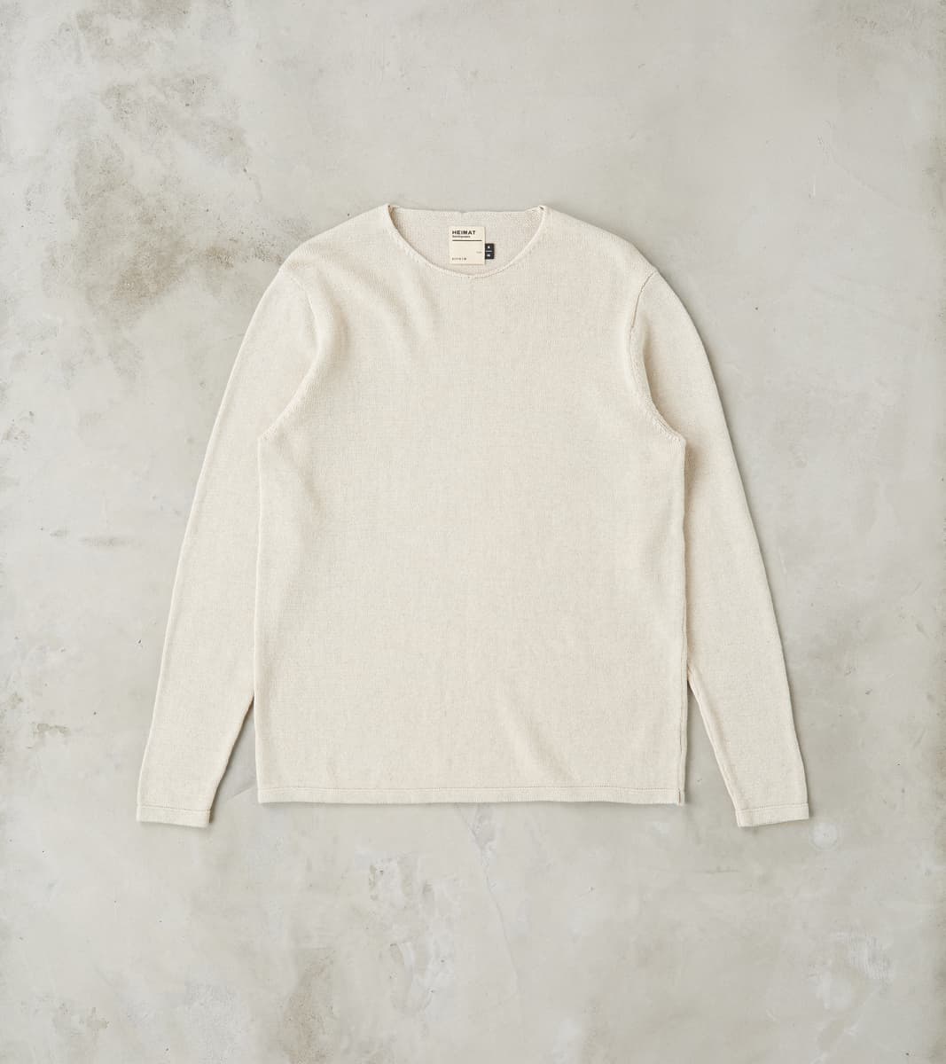 Heimat Textil Harbour Cotton Linen Sweater - Seashell