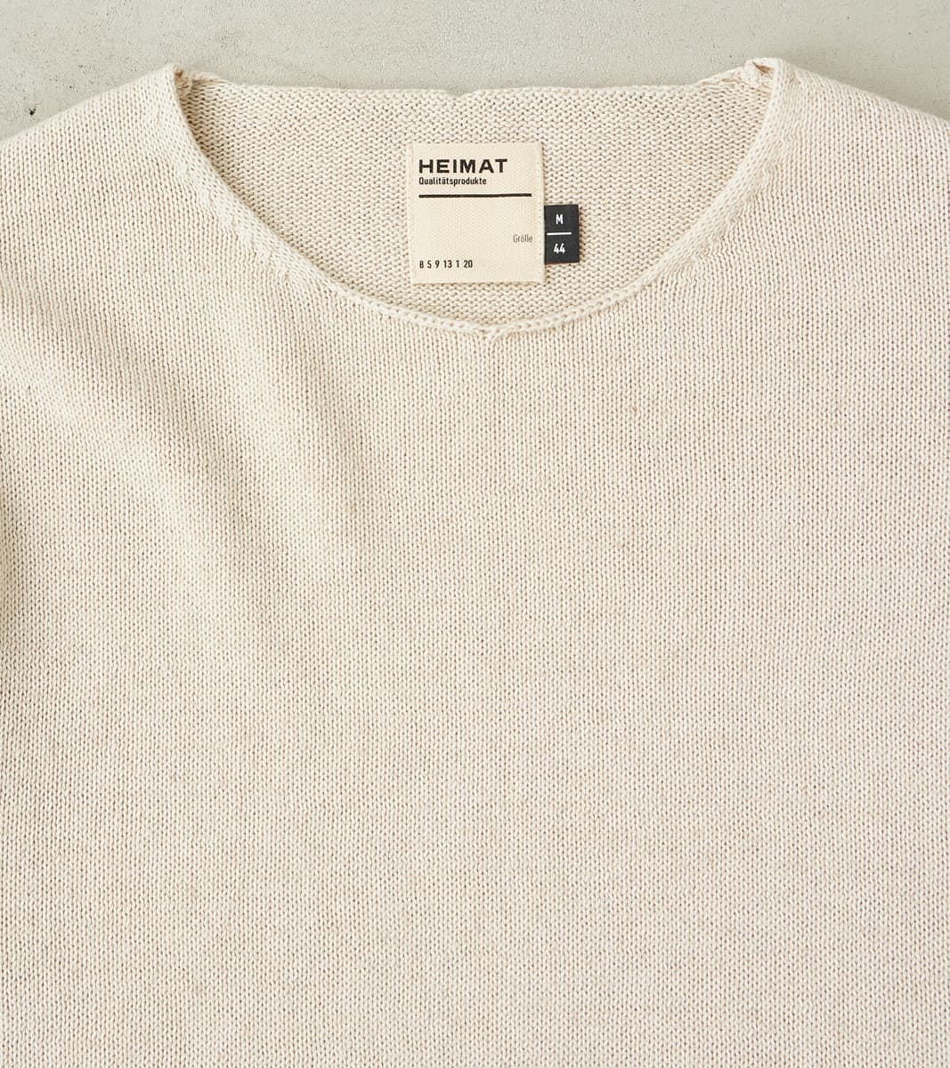 Harbour Cotton Linen Sweater - Seashell