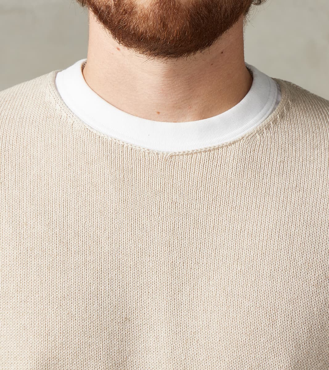 Harbour Cotton Linen Sweater - Seashell