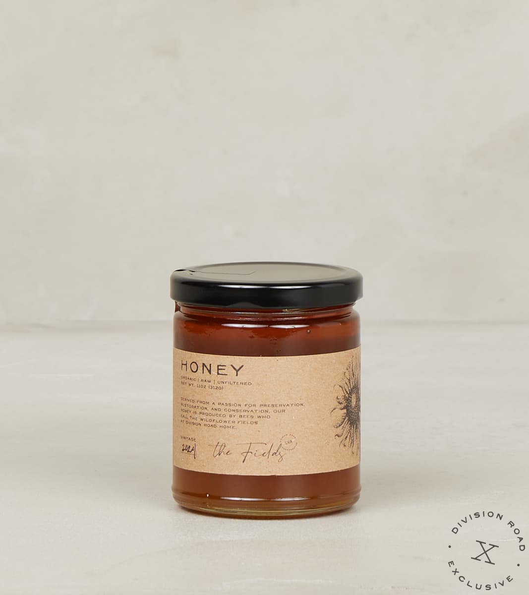 The Fields Honey - 11oz Organic Raw Unfiltered - 2024