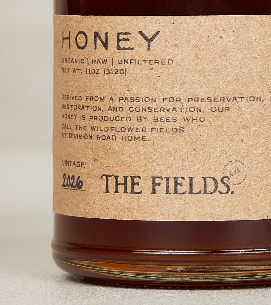 The Fields Honey - 11oz Organic Raw Unfiltered - 2026