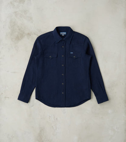 Iron Heart 413-IND - Western - 5oz Selvedge Indigo Dobby Cloth
