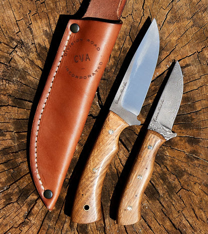The Fields Artisan Handmade Nitro-V Stainless Steel Virginia Wood Steak Knife Set