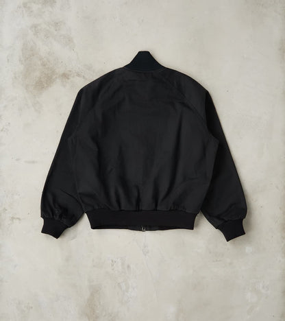 Merz b. x Dehen Pilot Jacket - 12oz H.Stevensons® Dry Waxed Herringbone - Deep Black