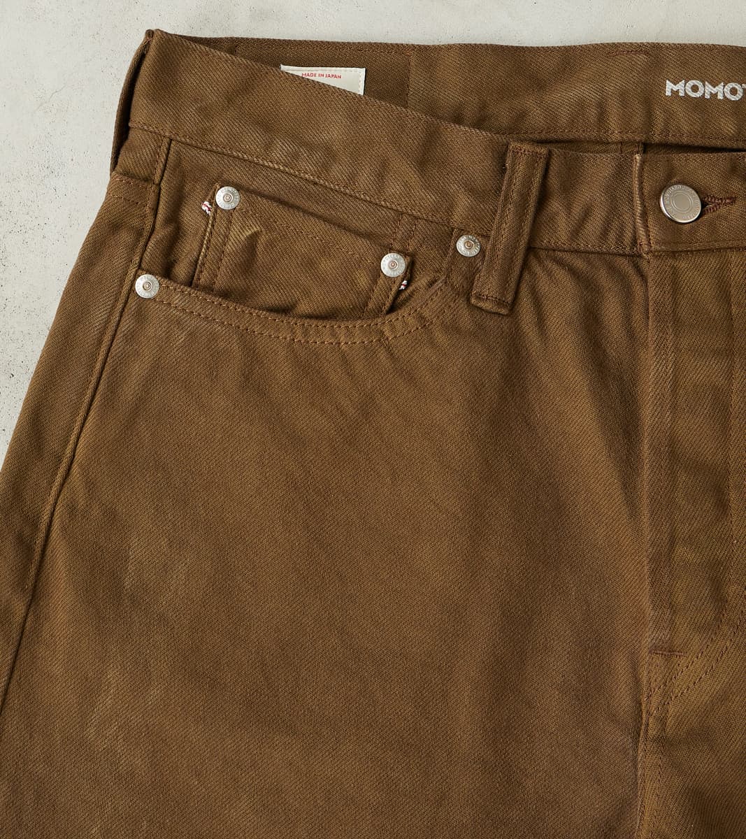 MMJZ6403 - #100 Straight - Moss Dyed Selvedge Twill