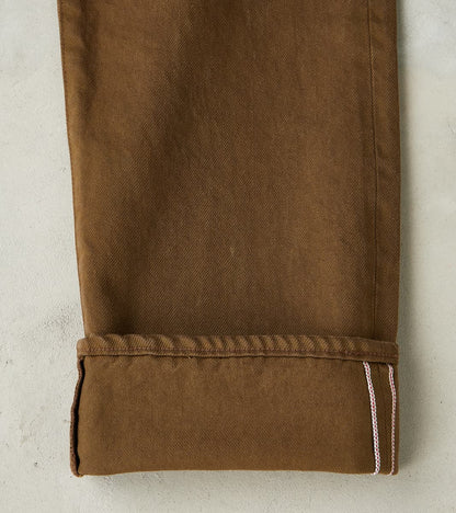MMJZ6403 - #100 Straight - Moss Dyed Selvedge Twill