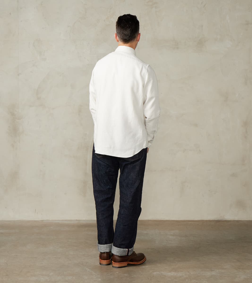 American Camp Shirt - Spence Bryson® Bone Irish Linen