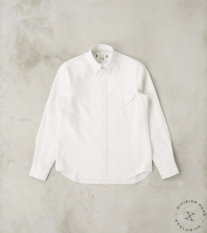 MotivMfg x Division Road American Camp Shirt - Spence Bryson® Bone Irish Linen