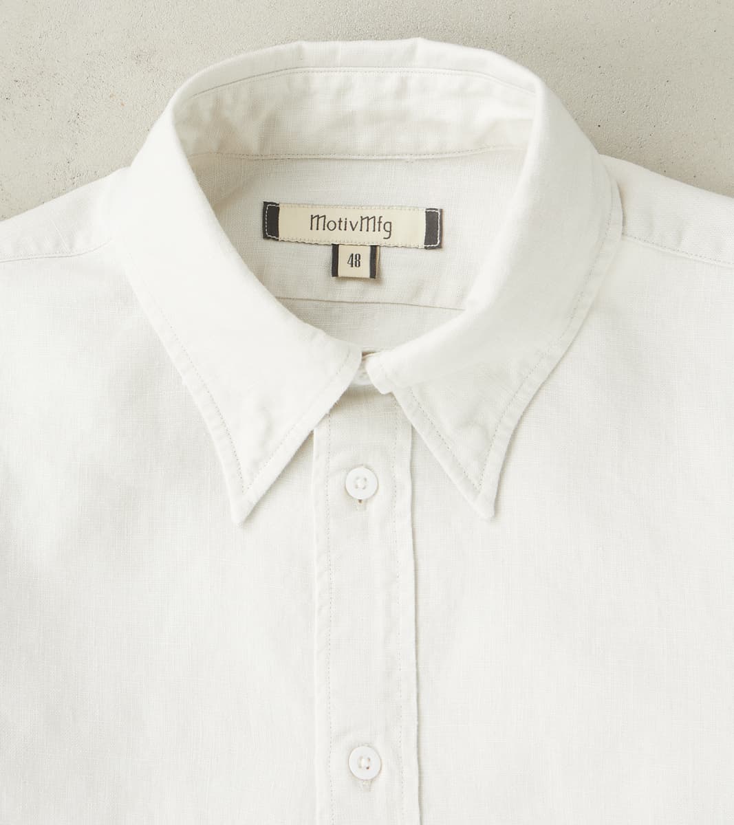 American Camp Shirt - Spence Bryson® Bone Irish Linen