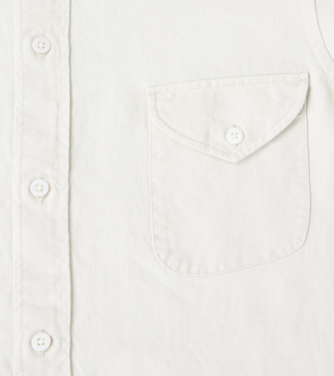 American Camp Shirt - Spence Bryson® Bone Irish Linen