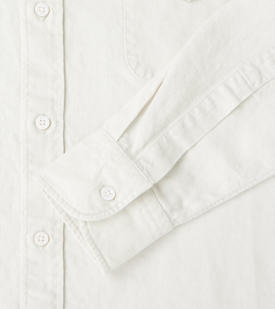 American Camp Shirt - Spence Bryson® Bone Irish Linen