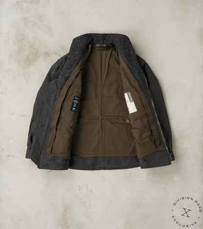 English Cyclops Dispatch Jacket - H.Stevensons® Black Vintage Military Waxed Canvas