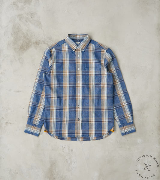 Original Madras Trading Co. x Division Road No.5 Classic Button Down - Handwoven …