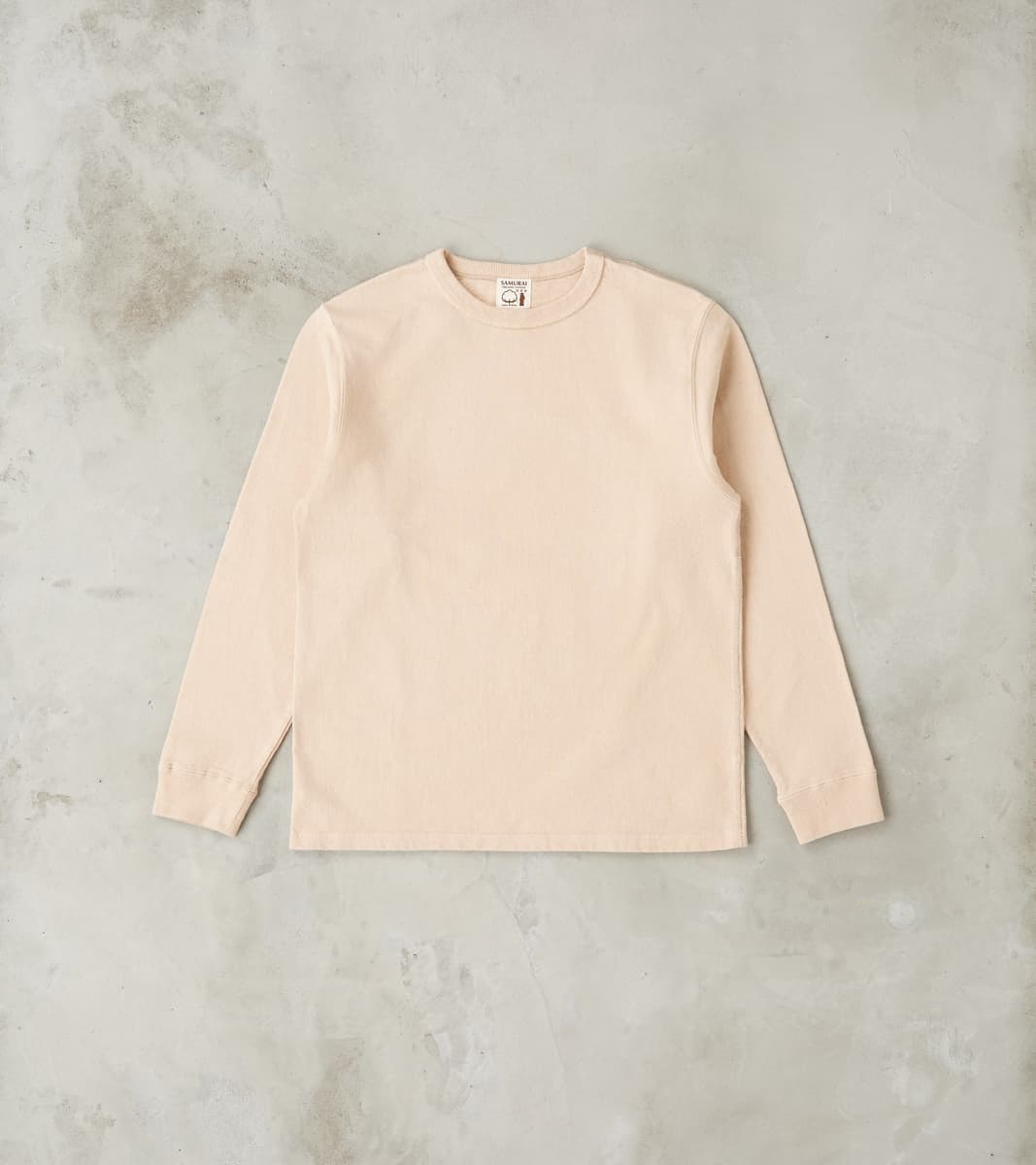 Samurai - SJSLT-SC01 Japanese Cotton Long Sleeve T-Shirt - Kuri Light