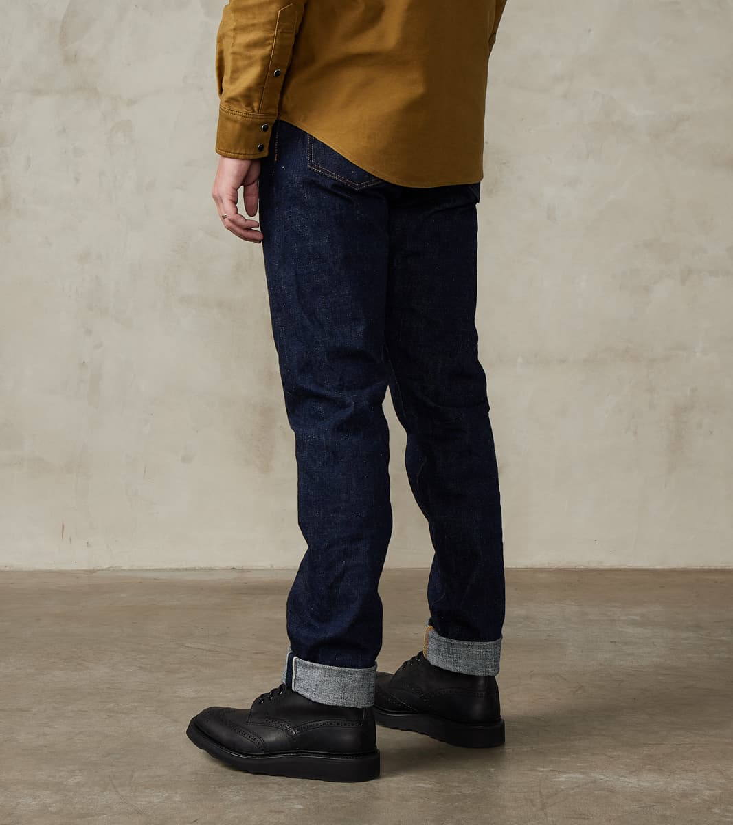 S211AX 18oz Ai-Benkei Natural Indigo - Relaxed Tapered