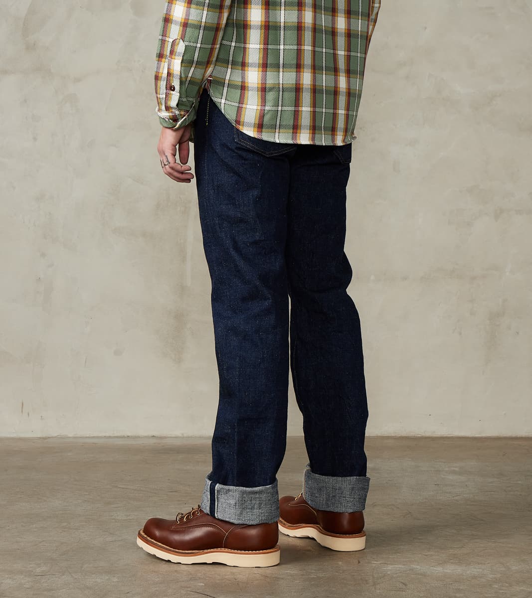 S500AX 18oz Ai Plus Benkei Natural Indigo - Regular Straight