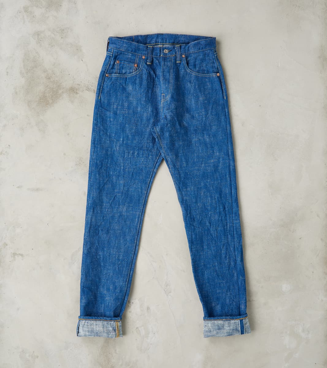 Samurai - S211XX17OZ-SLB 17oz Murakumo Slub Sky Indigo - Relaxed Taper…