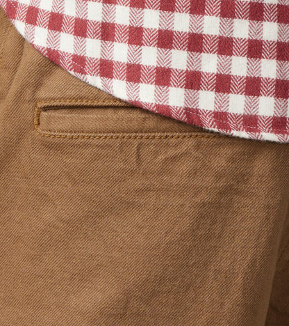 SJ48CP 15oz Selvedge Heavy Chino Cloth Khaki - Wide Straight