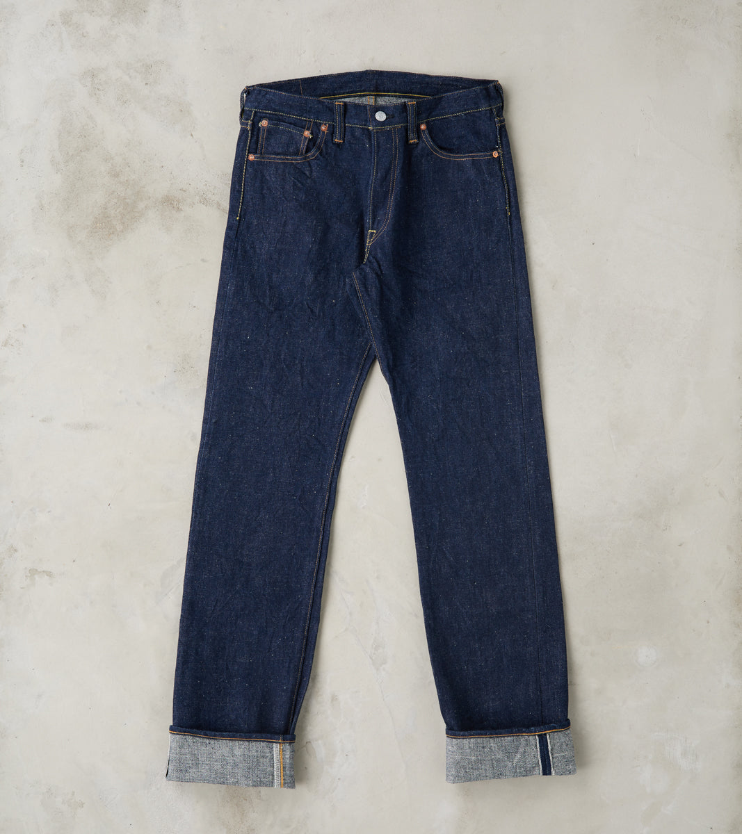Samurai - S500AX 18oz Ai Plus Benkei Natural Indigo - Regular Straight