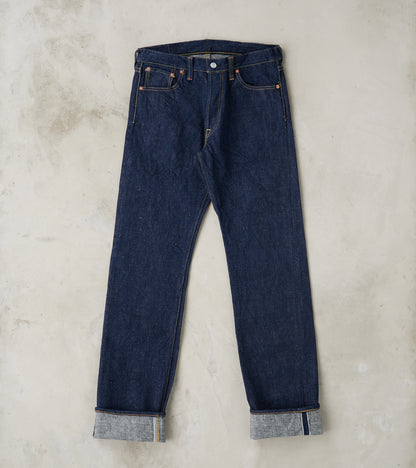 Samurai - S500AX 18oz Ai Plus Benkei Natural Indigo - Regular Straight