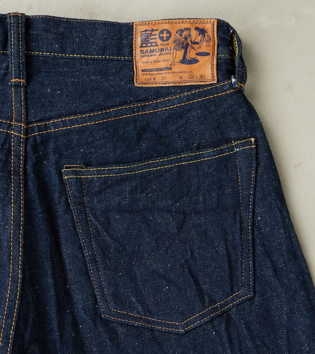 S500AX 18oz Ai Plus Benkei Natural Indigo - Regular Straight