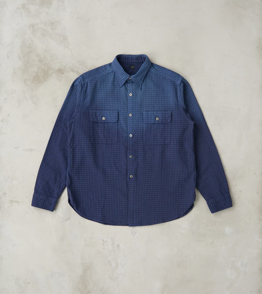 Taiga Takahashi T.T Lot. 117 Work Shirt - Amundsen Dobby Check - Faded…