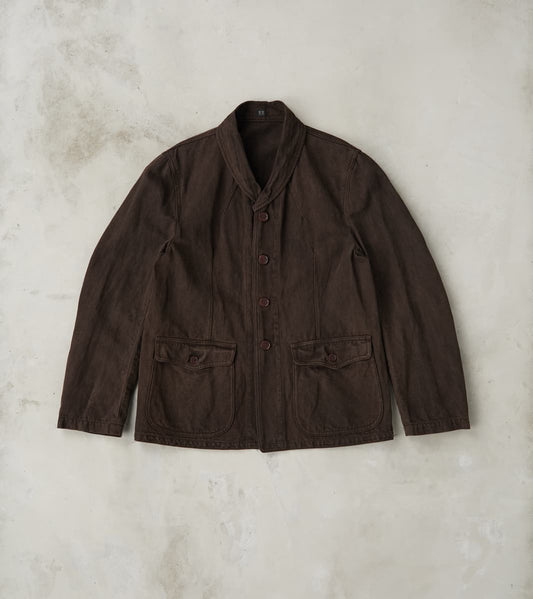 Taiga Takahashi T.T Lot. 327 Modified Shawl Collar Jacket - Cotton Was…