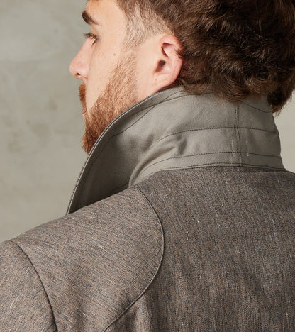 Lot. 330 US Letter Carrier Jacket - Kemonogasuri Cotton Twill - Melange Charcoal