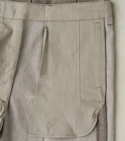 Lot. 221 Field Trousers - Kemonogasuri Cotton Twill - Melange Charcoal
