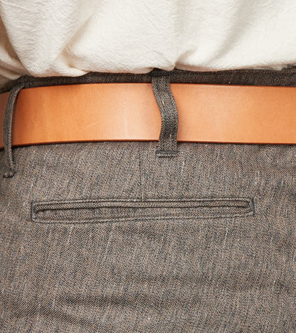 Lot. 221 Field Trousers - Kemonogasuri Cotton Twill - Melange Charcoal