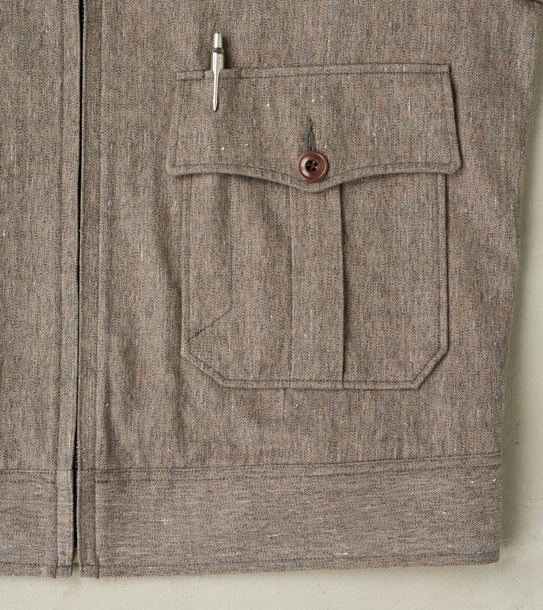 Lot. 330 US Letter Carrier Jacket - Kemonogasuri Cotton Twill - Melange Charcoal