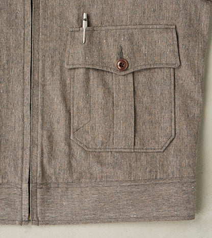 Lot. 330 US Letter Carrier Jacket - Kemonogasuri Cotton Twill - Melange Charcoal