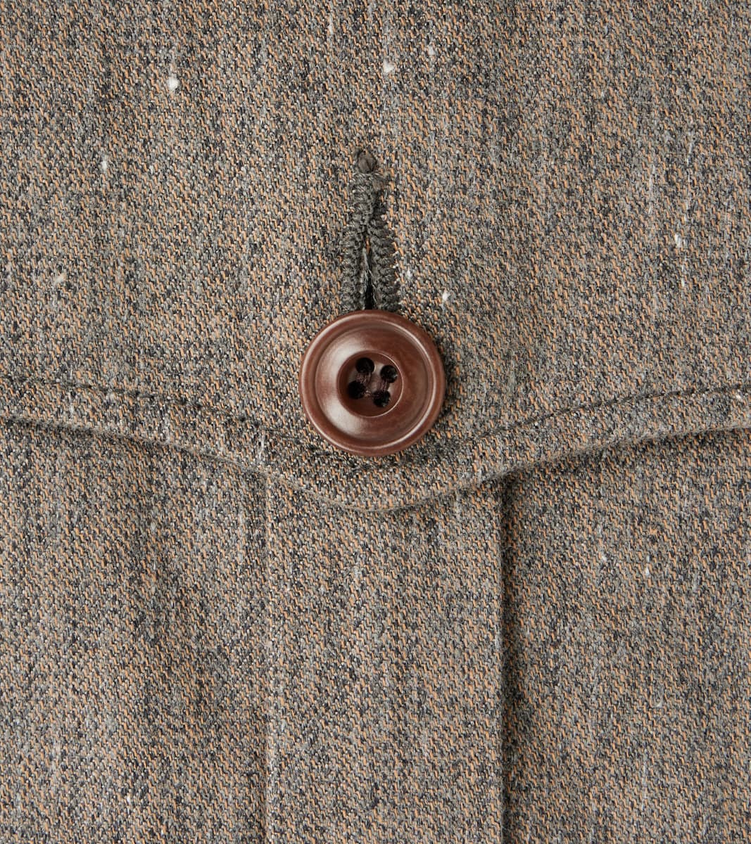 Lot. 330 US Letter Carrier Jacket - Kemonogasuri Cotton Twill - Melange Charcoal